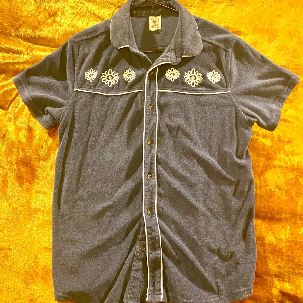 Blue Floral shirt